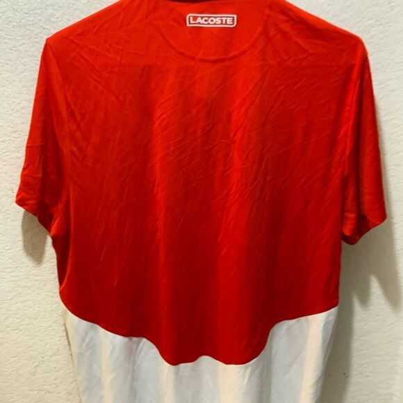Lacoste Mens Short Sleeve Colorblock Print Ultra Dry Polo Shirt US size L /FR S - Picture 6 of 9